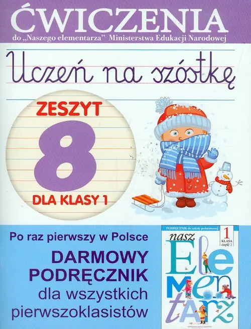 Książka - Uczeń na szóstkę. Zeszyt 8 dla klasy 1. Szkoła podstawowa