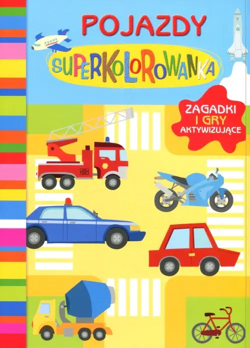 Książka - Pojazdy. Superkolorowanka