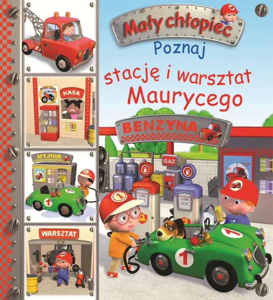 Książka - Mały chłopiec. Poznaj stację i warsztat Maurycego