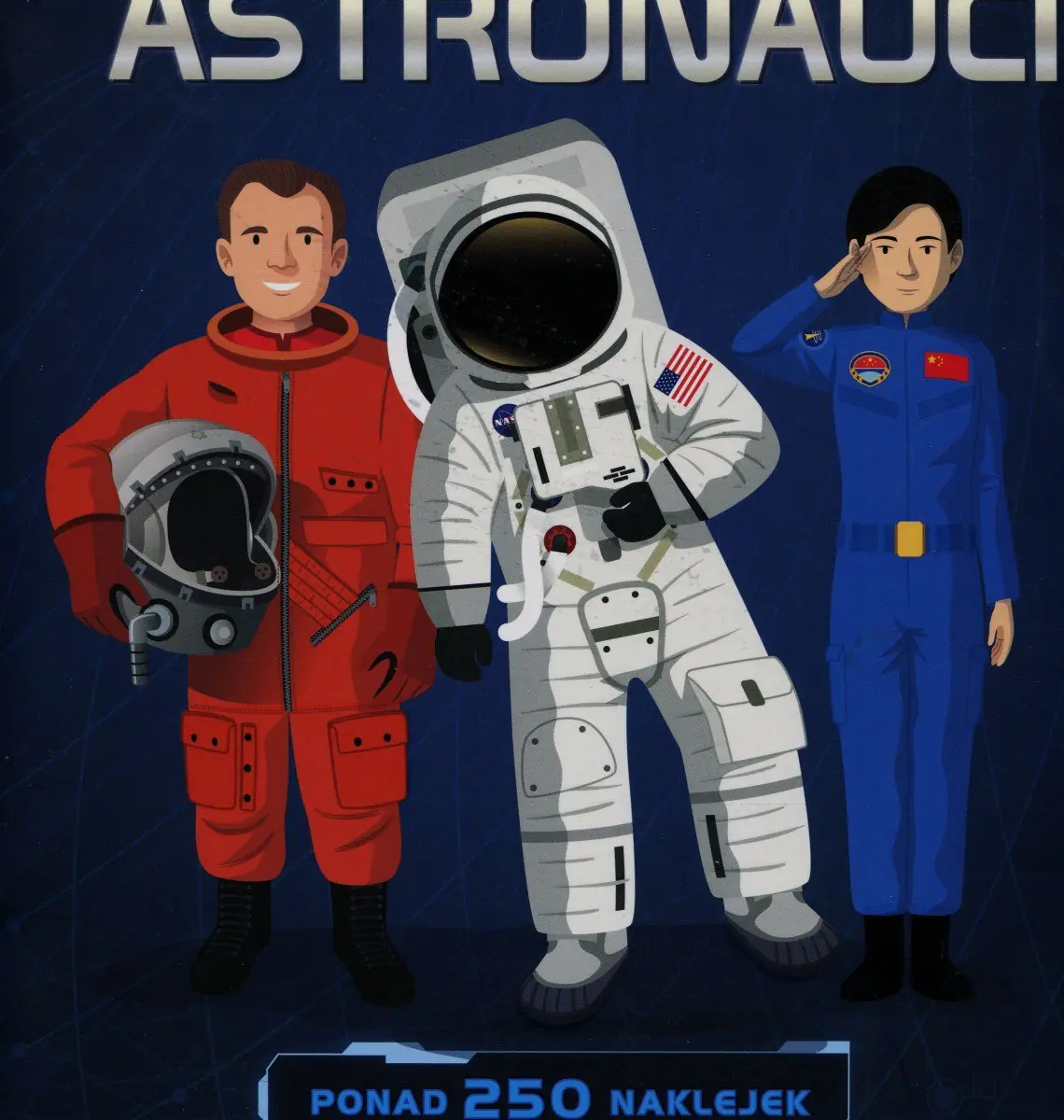 Książka - Astronauci. 250 naklejek