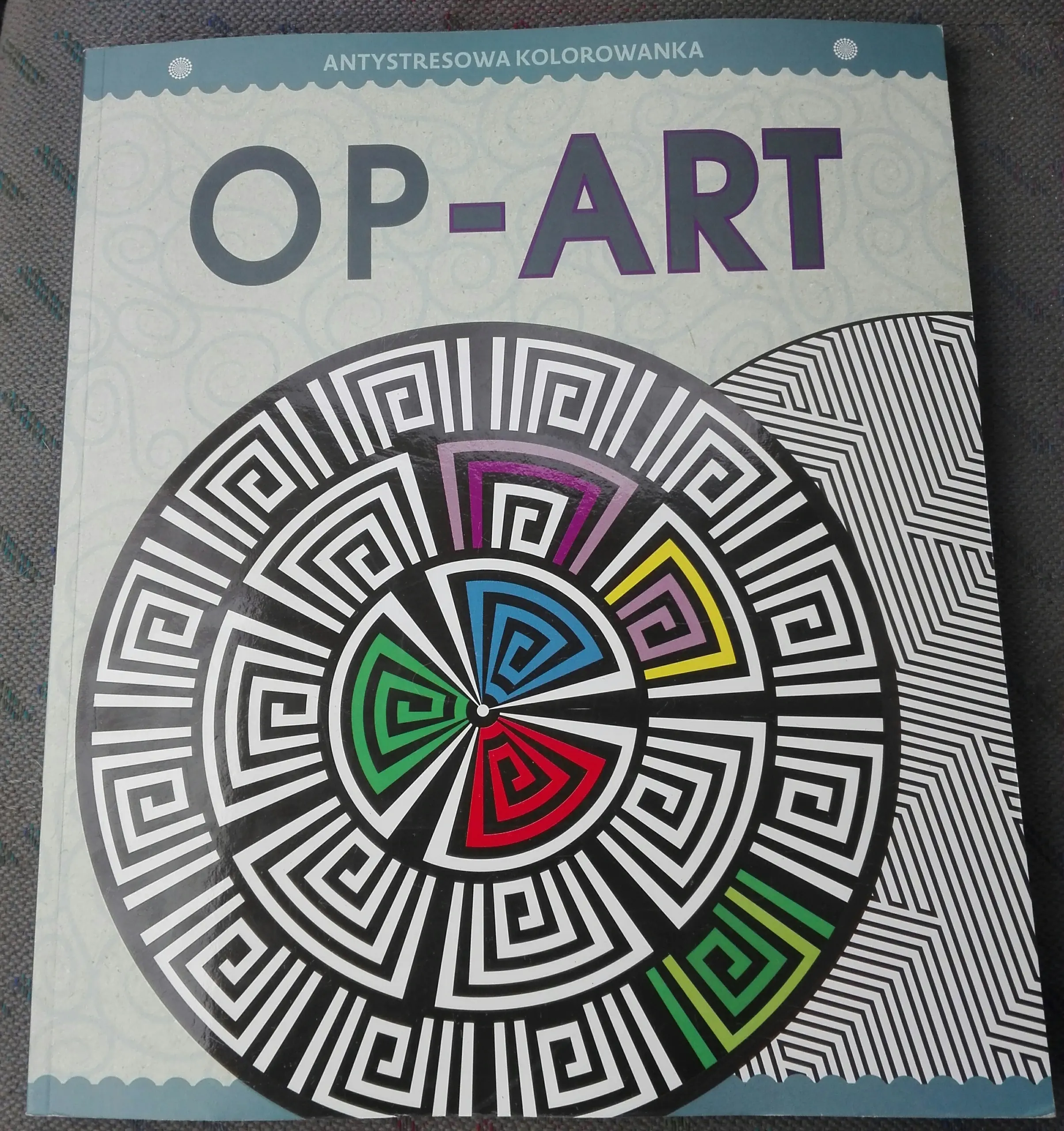 Książka - Antystresowa kolorowanka dla dorosłych. OP-ART