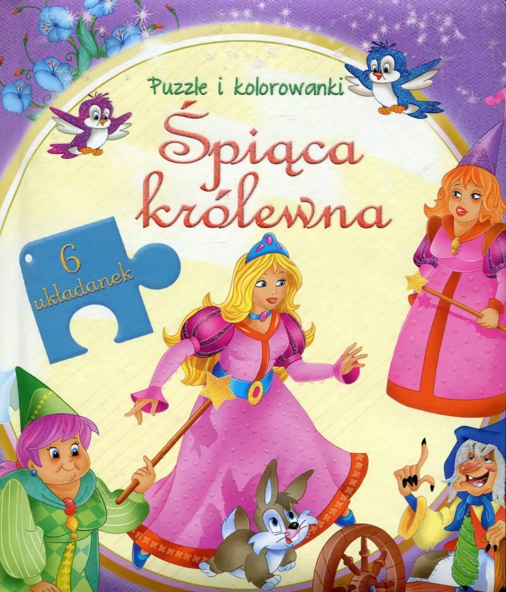 Książka - Puzzle i kolorowanki. Śpiąca Królewna