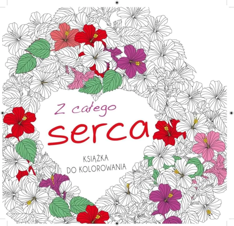 Książka - Książka do kolorowania. Z całego serca