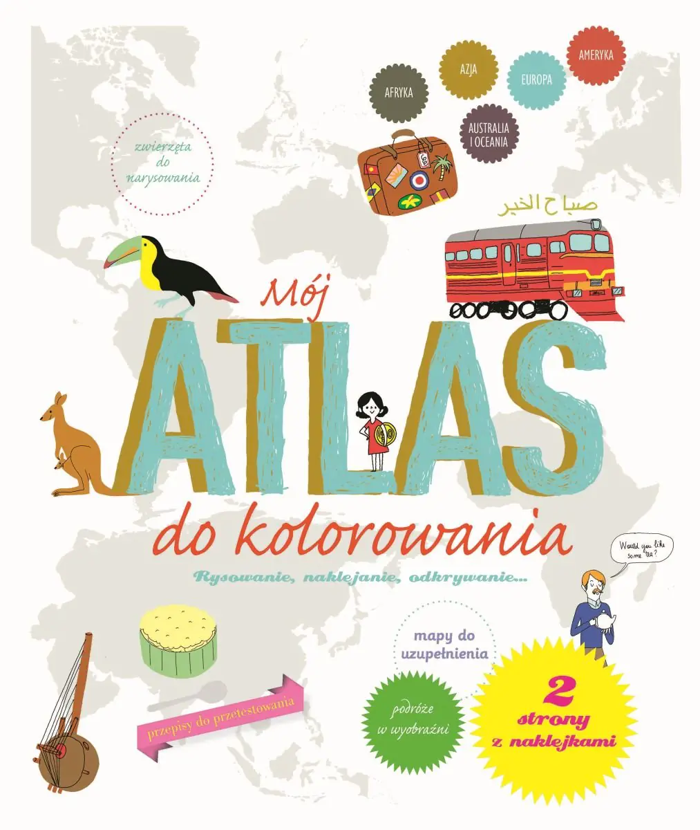 Książka - Mój atlas do kolorowania
