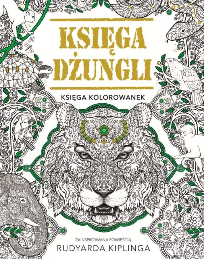Książka - Księga kolorowanek. Księga Dżungli