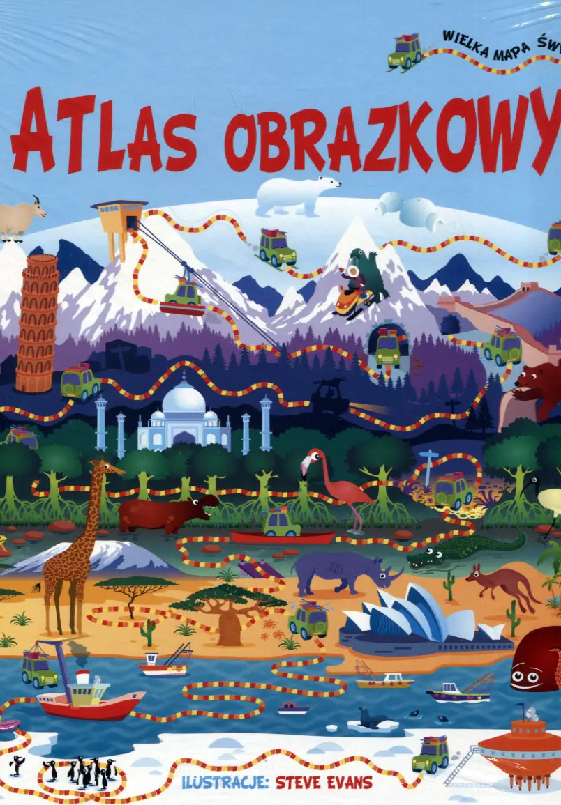 Książka - Atlas obrazkowy. Wielka mapa świata