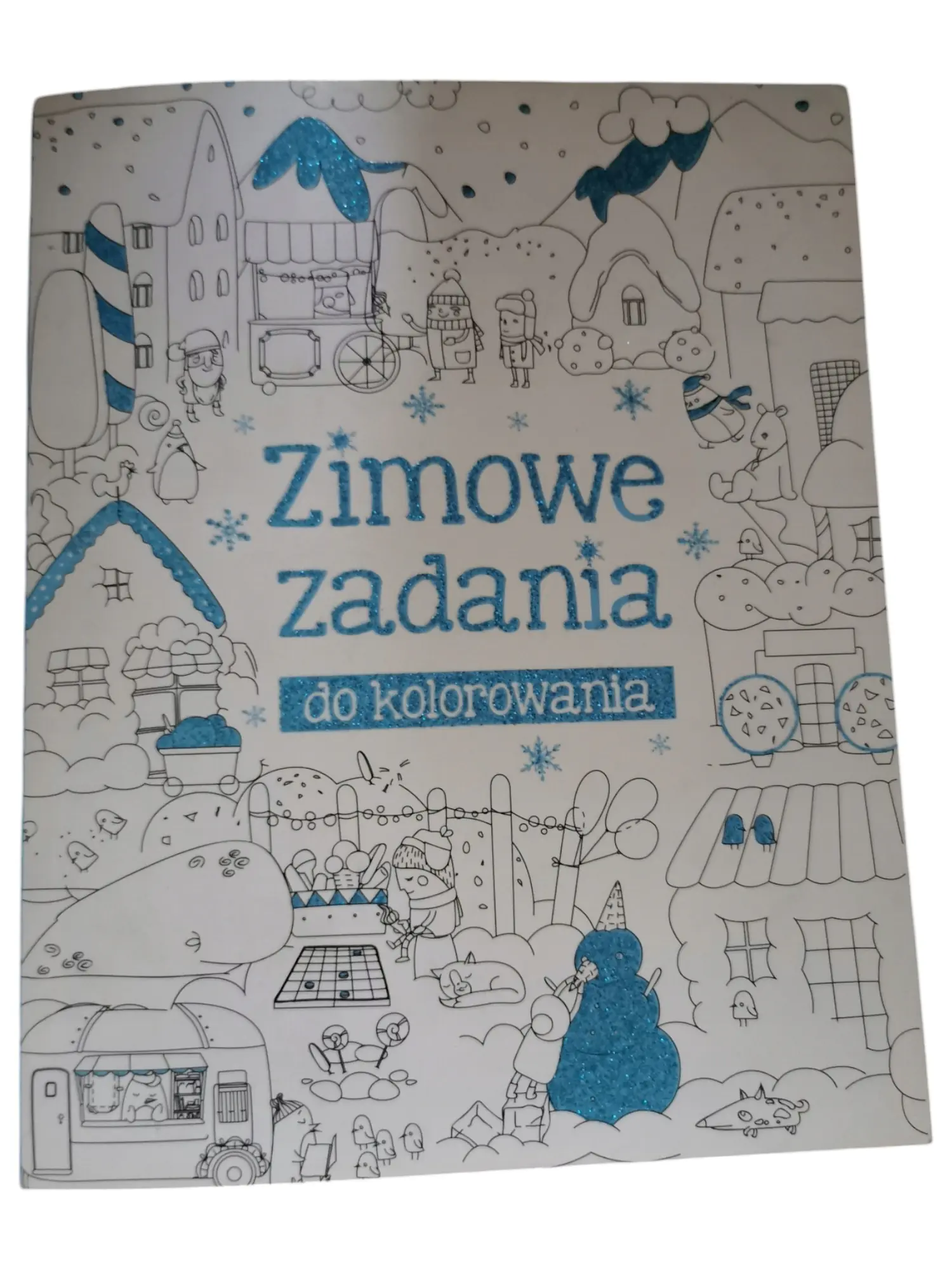 Książka - Zimowe zadania do kolorowania