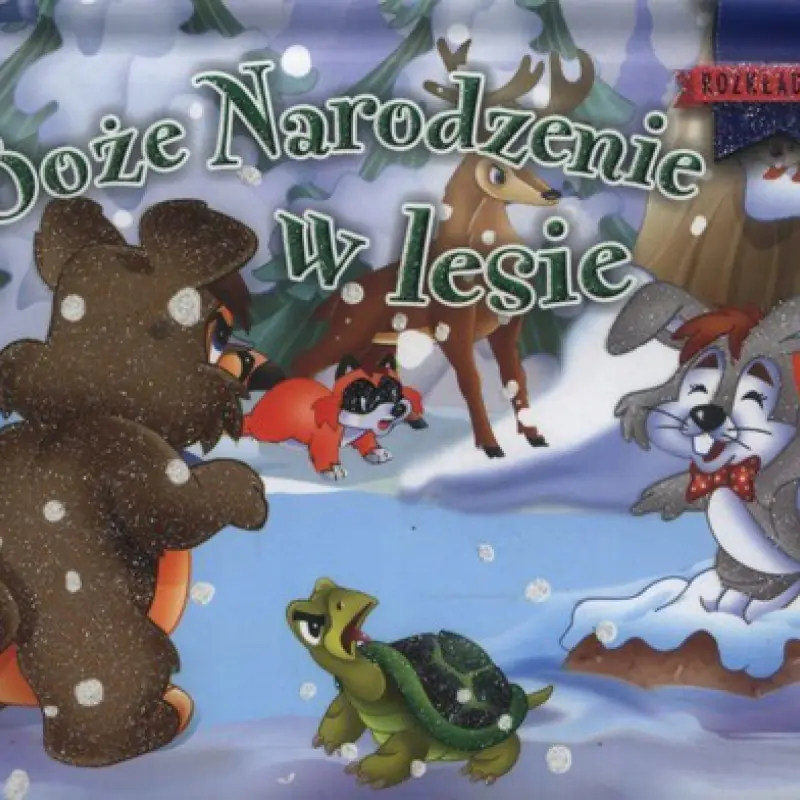 Książka - Boże Narodzenie w lesie Rozkładanki