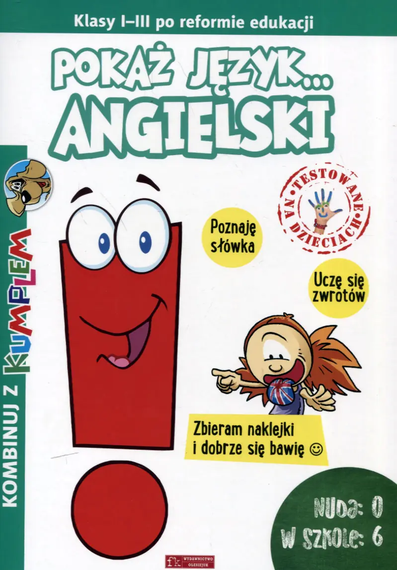 Książka - Kombinuj z Kumplem. Pokaż język&hellip; Angielski Klasy 1-3