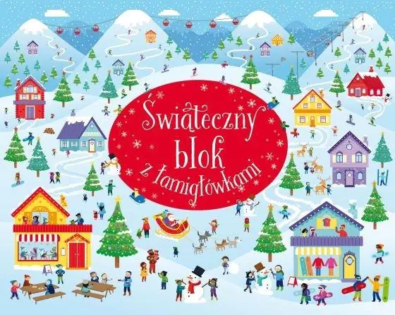 Książka - Świąteczny blok z łamigłówkami