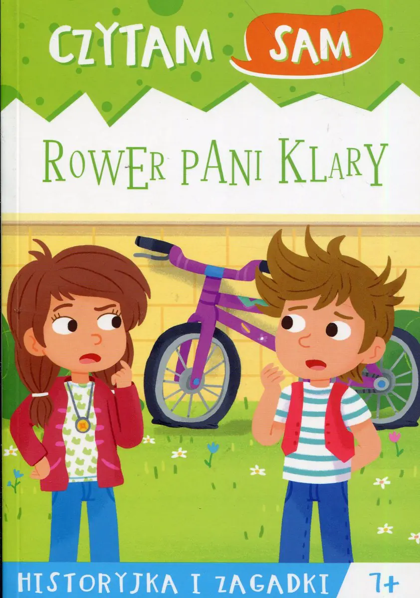 Książka - Czytam sam. Rower Pani Klary. Historyjka i zagadki