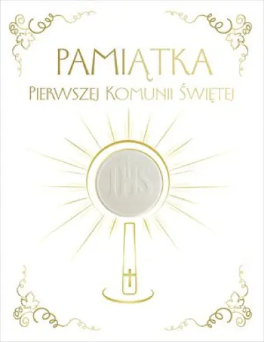 Książka - Pamiątka Pierwszej Komunii Świętej (Hostia)