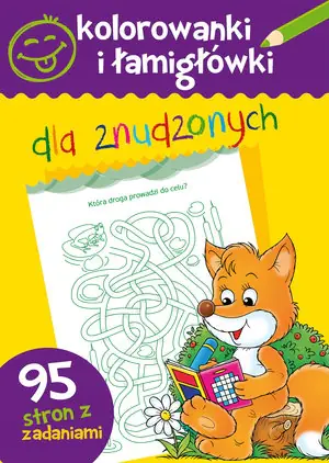Książka - Kolorowanki i łamigłówki dla znudzonych