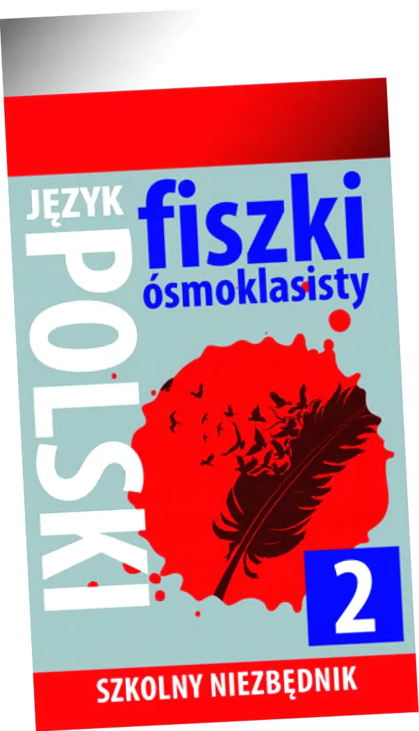 Książka - Szkolny niezbędnik. Fiszki ósmoklasisty. Język polski 2
