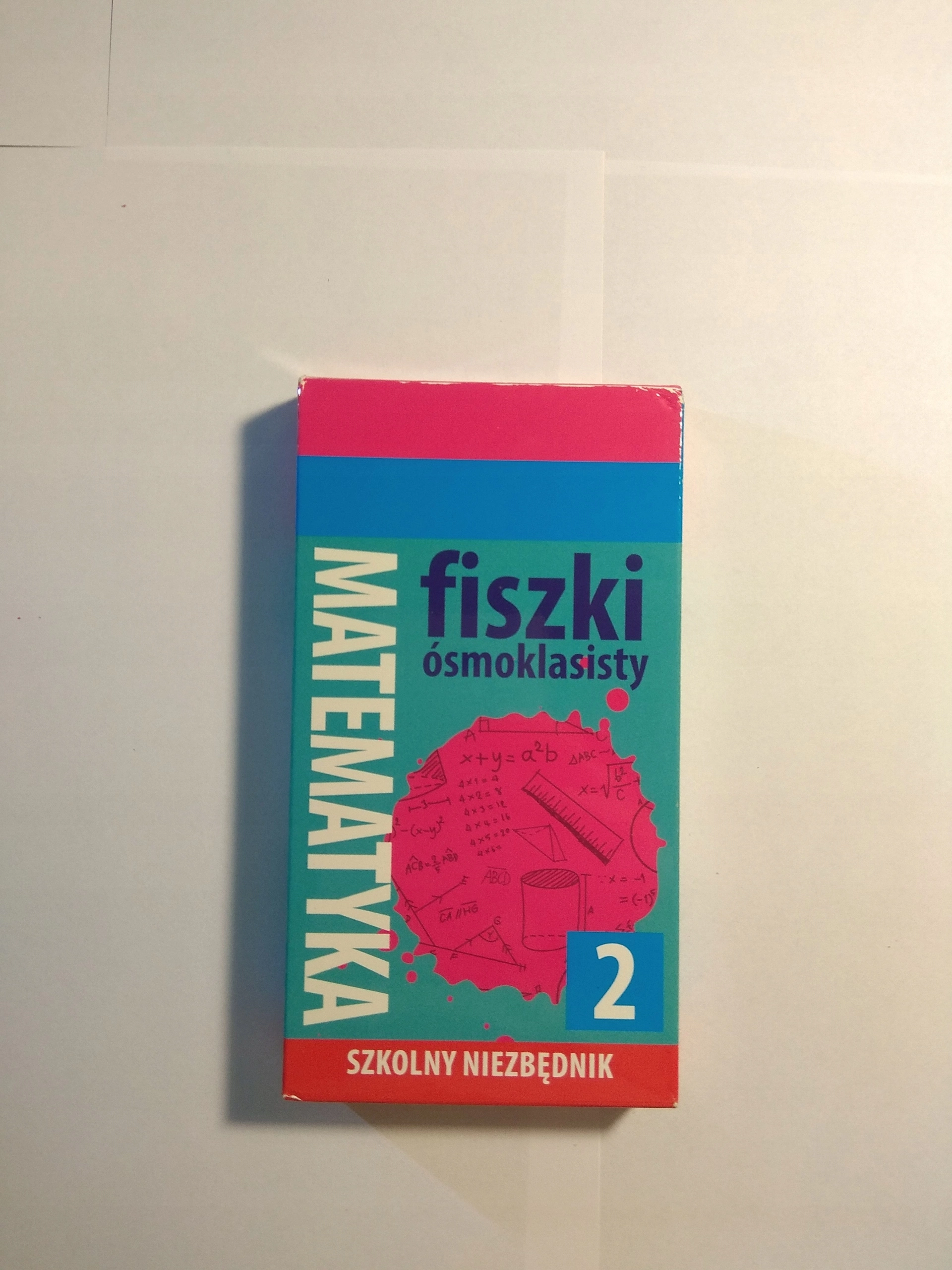 Książka - Fiszki ósmoklasisty. Szkolny niezbędnik Mat. 2