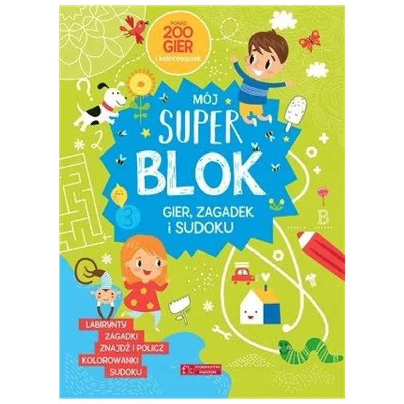 Książka - Mój Super blok. Gry, zagadki i sudoku
