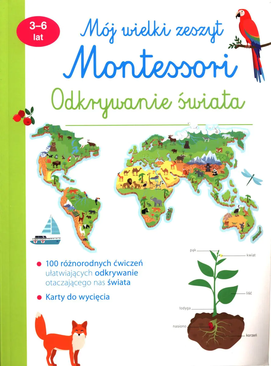 Książka - Mój wielki zeszyt Montessori. Odkrywanie świata