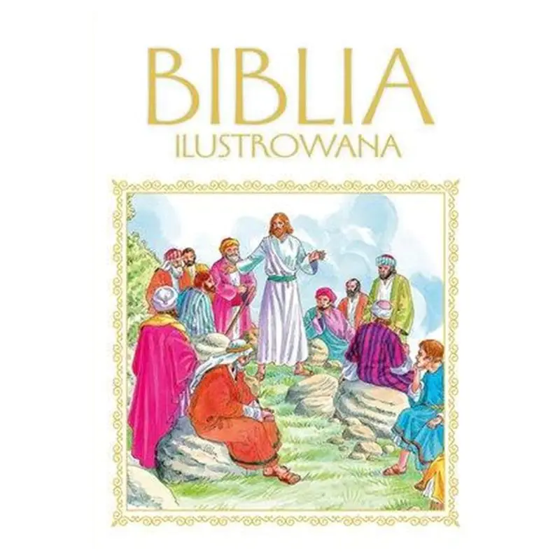 Książka - Biblia ilustrowana (biało-złotwa)