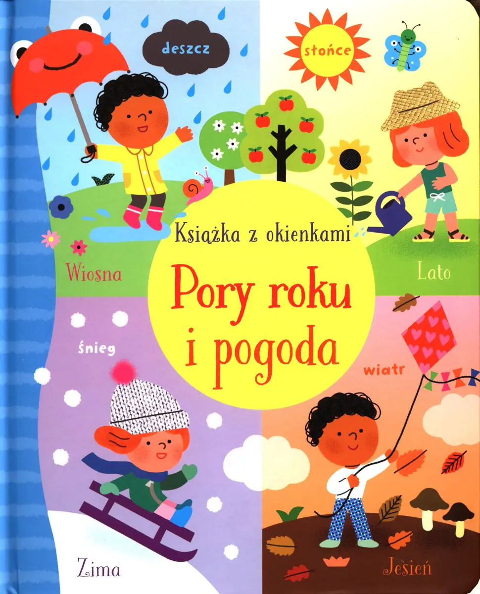 Książka - Pory roku i pogoda. Książka z okienkami