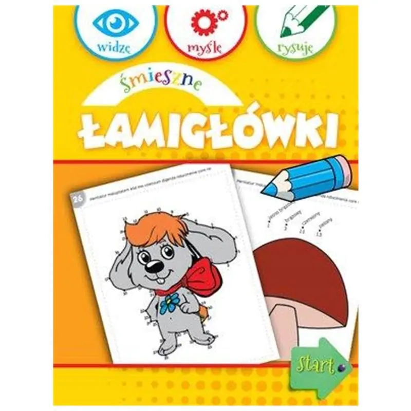 Książka - Widzę, myślę, rysuję. Śmieszne łamigłówki