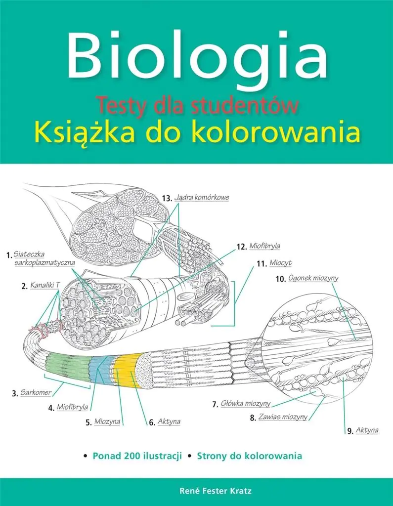 Książka - Biologia. Testy dla studentów. Książka do kolorowania