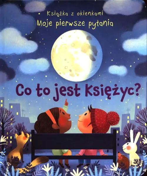 Książka - Co to jest księżyc? Książka z okienkami. Moje pierwsze pytania