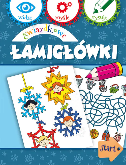 Książka - Widzę, myślę, rysuję. Gwiazdkowe łamigłówki