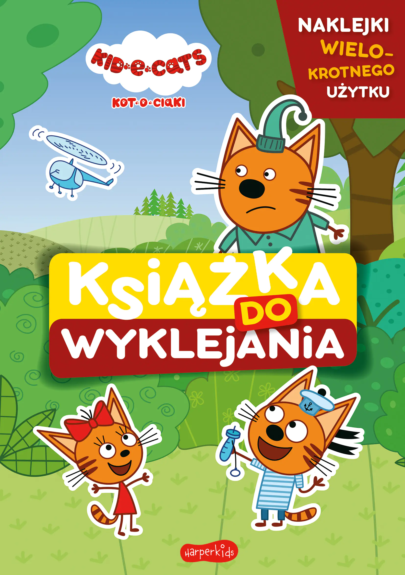 Książka - Kot-o-ciaki. Książka do wyklejania