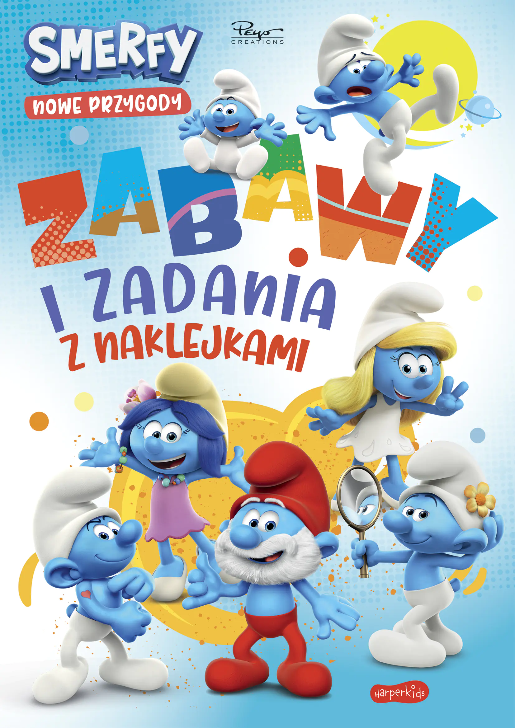 Książka - Smerfy. Nowe przygody. Zabawy i zadania z naklejkami