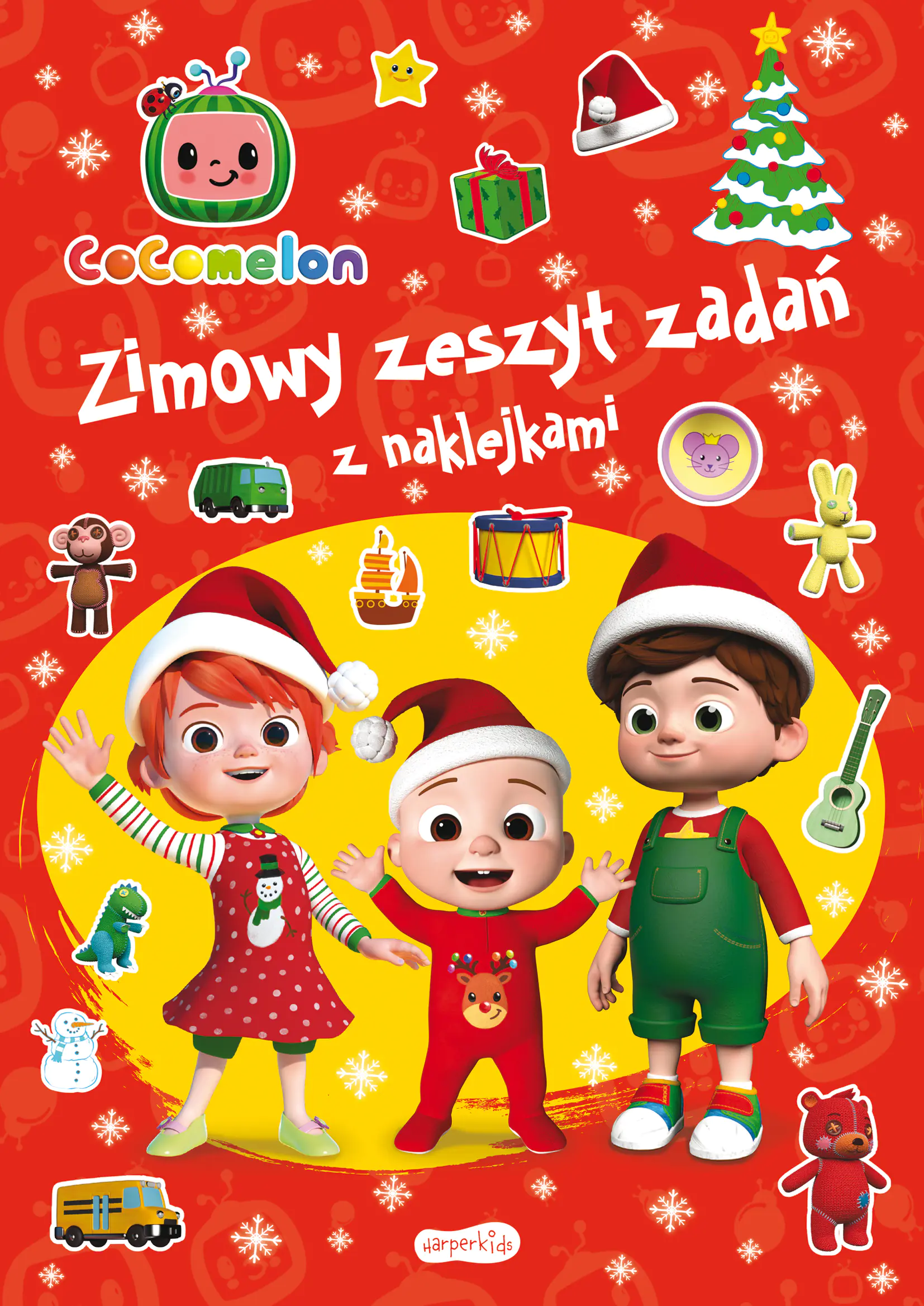 Książka - Cocomelon. Zimowy zeszyt zadań z naklejkami
