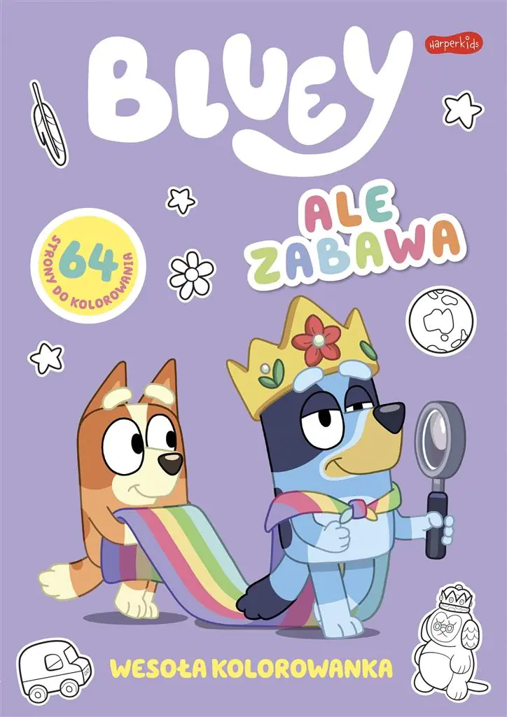 Książka - Ale zabawa. Bluey. Wesoła kolorowanka