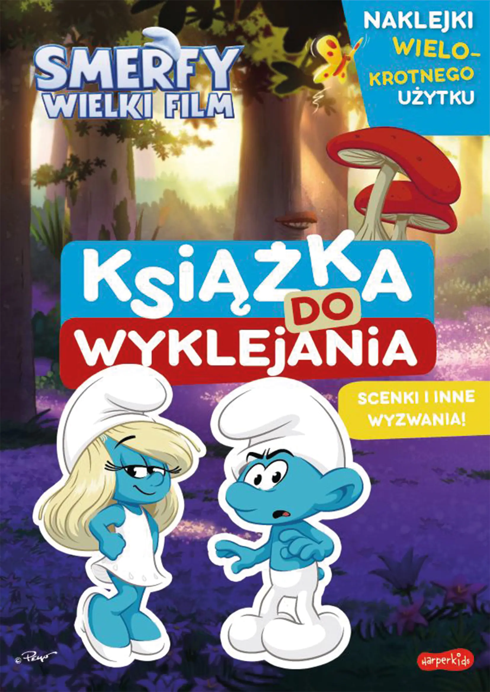Książka - Smerfy. Wielki Film. Książka do wyklejania