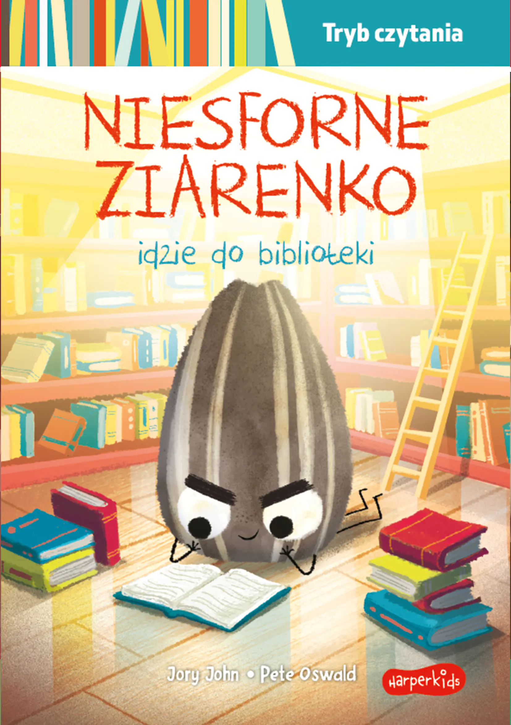 Książka - Niesforne Ziarenko idzie do biblioteki. Smaczna Banda i emocje. Tryb czytania