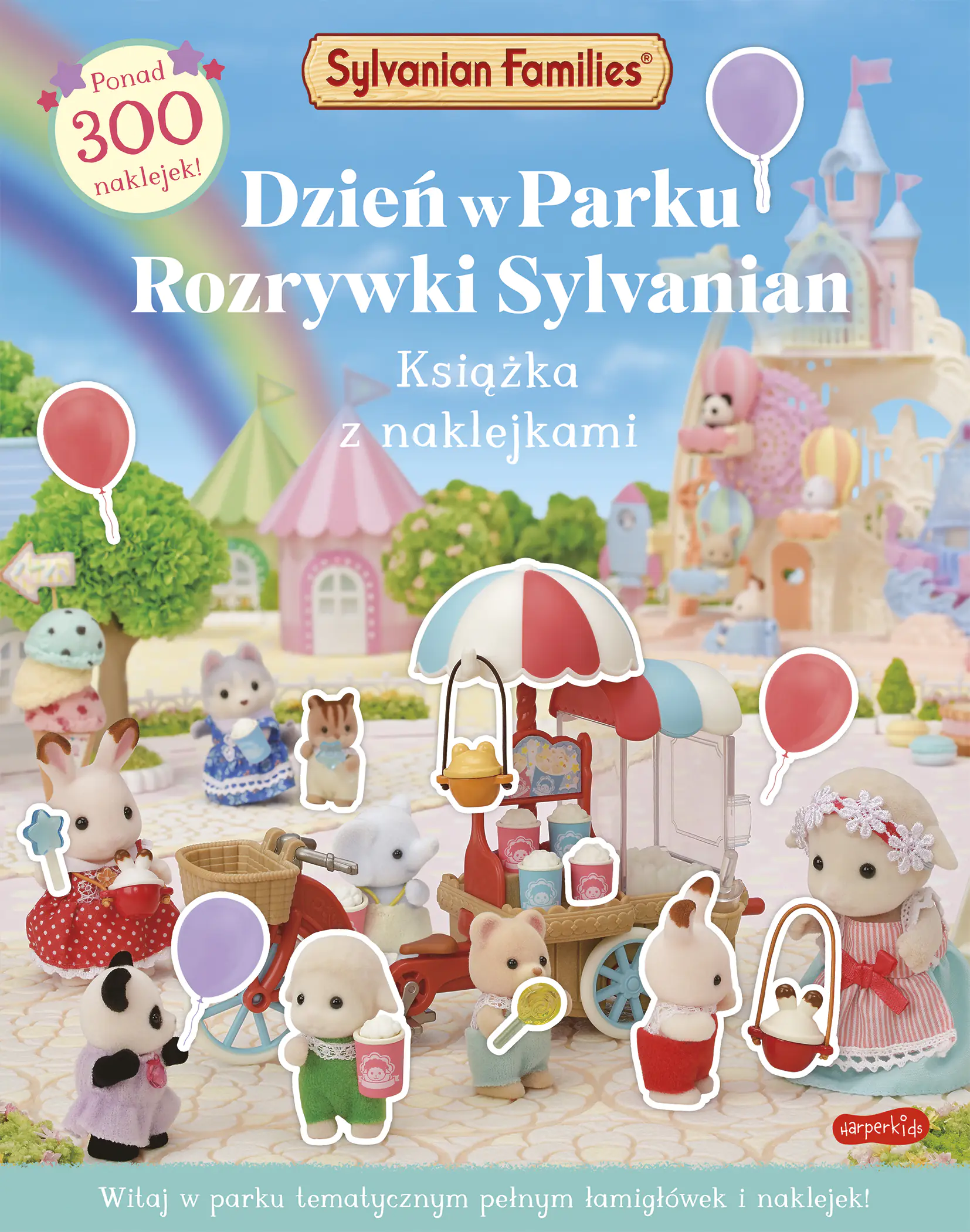 Książka - Sylvanian Families. Dzień w Parku Rozrywki Sylvanian. Książka z naklejkami