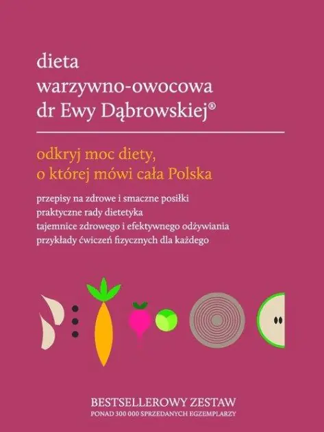 Książka - Dieta warzywno owocowa dr Ewy Dąbrowskiej Tom 1 do 3