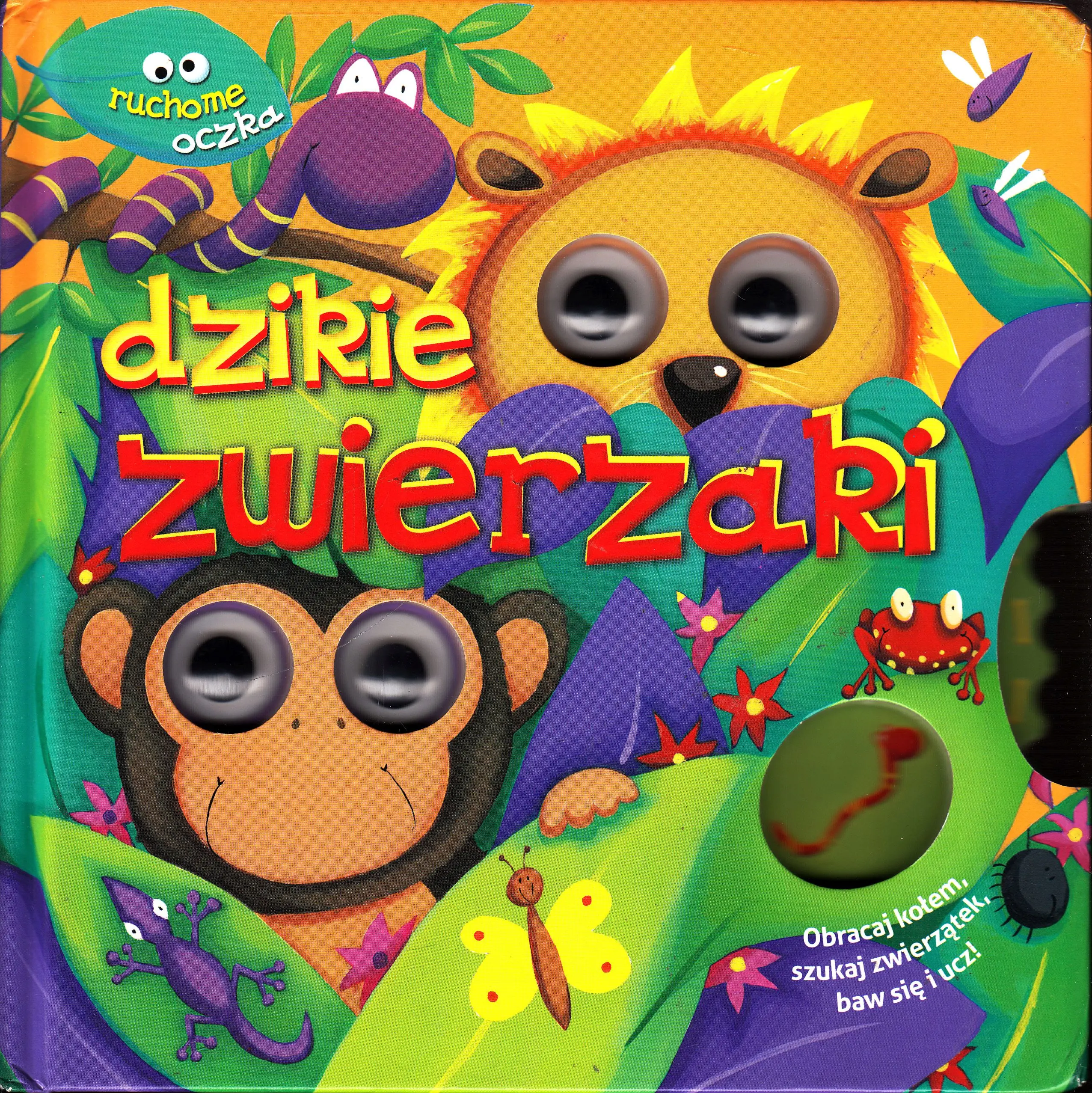 Książka - Ruchome oczka. Dzikie zwierzaki