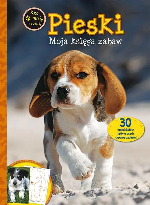Książka - Pieski. Moja księga zabaw. Kto mnie przytuli?