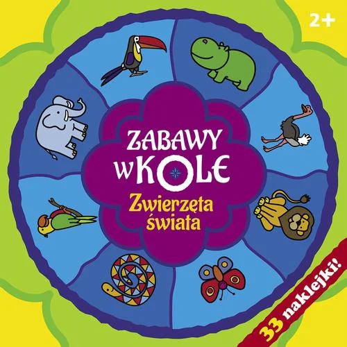 Książka - Zwierzęta świata. Zabawy w kole. Seria Mandale