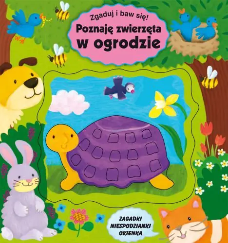 Książka - Zgaduj i baw się. Poznaję zwierzęta w ogrodzie