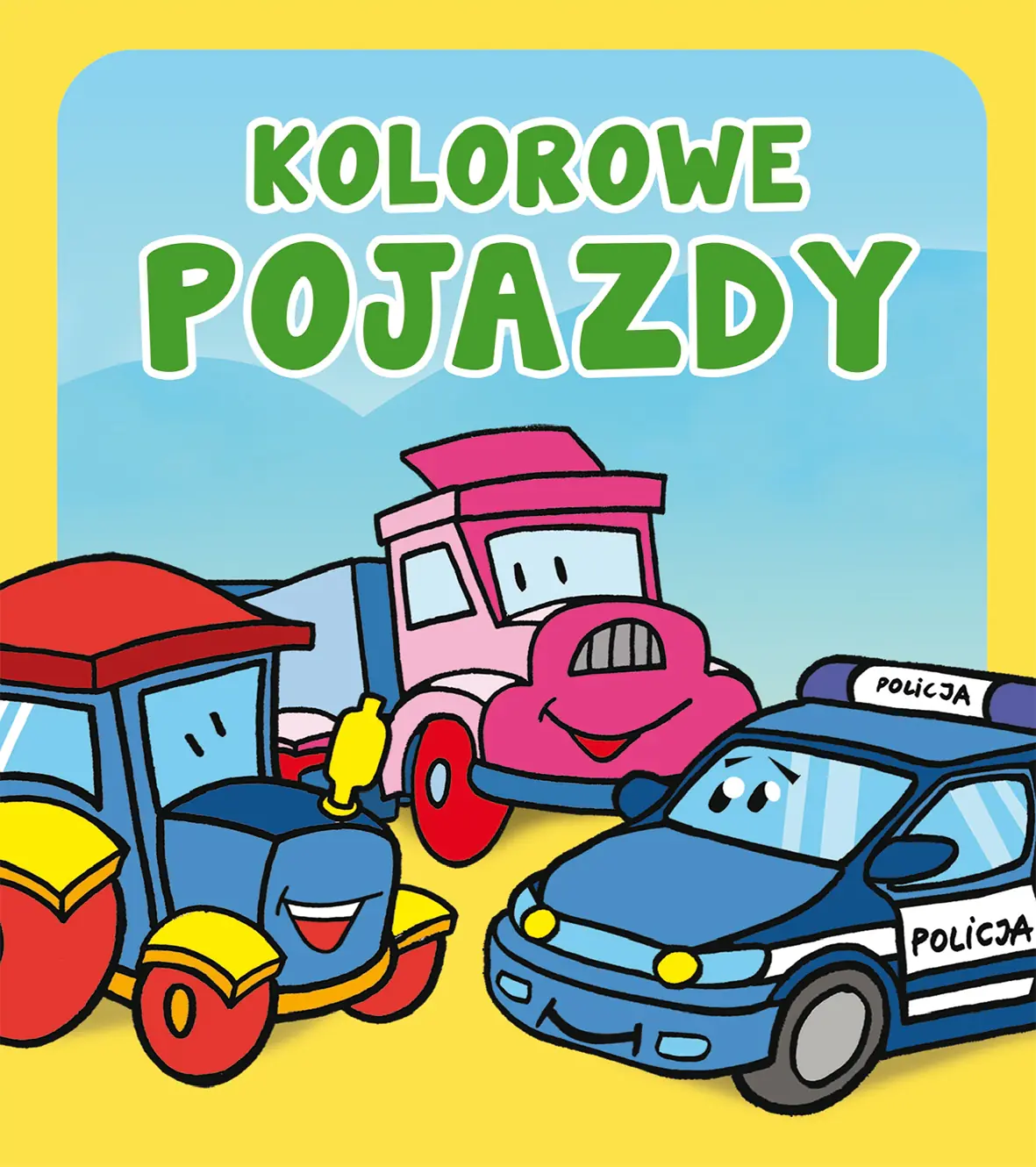 Książka - Kolorowe pojazdy. Pianki