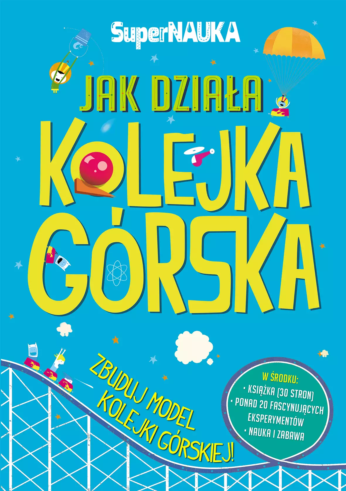 Książka - Jak działa kolejka górska + model do złożenia