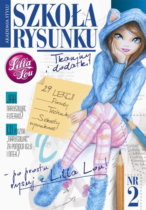 Książka - Lilla Lou. Szkoła rysunku. Tkaniny i dodatki
