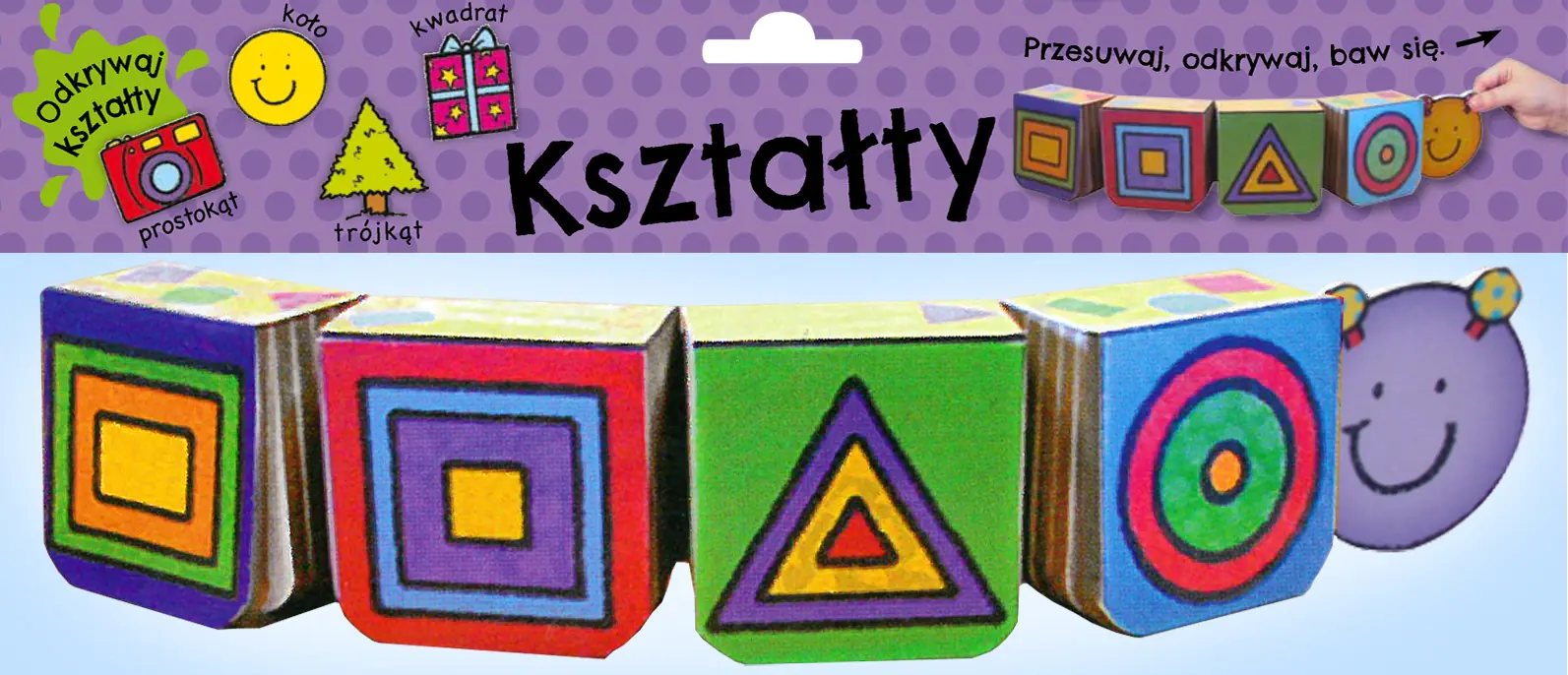 Książka - Kolorowe gąsienice. Kształty