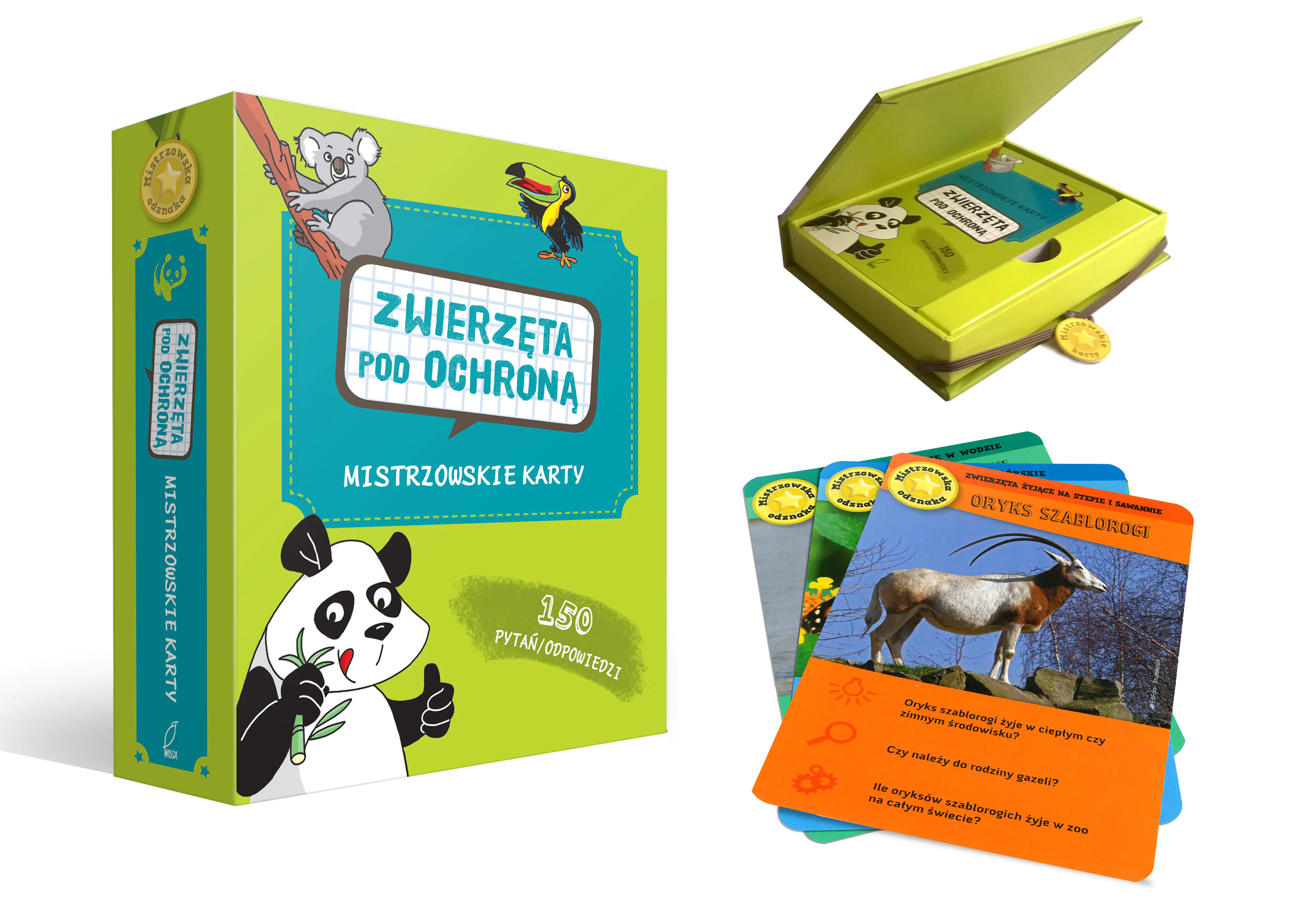Książka - Mistrzowskie karty. Zwierzęta pod ochroną