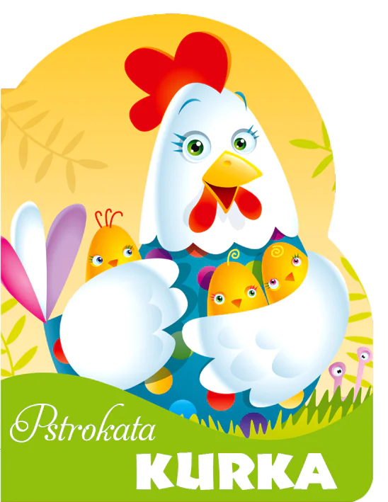 Książka - Wykrojnik. Pstrokata kurka