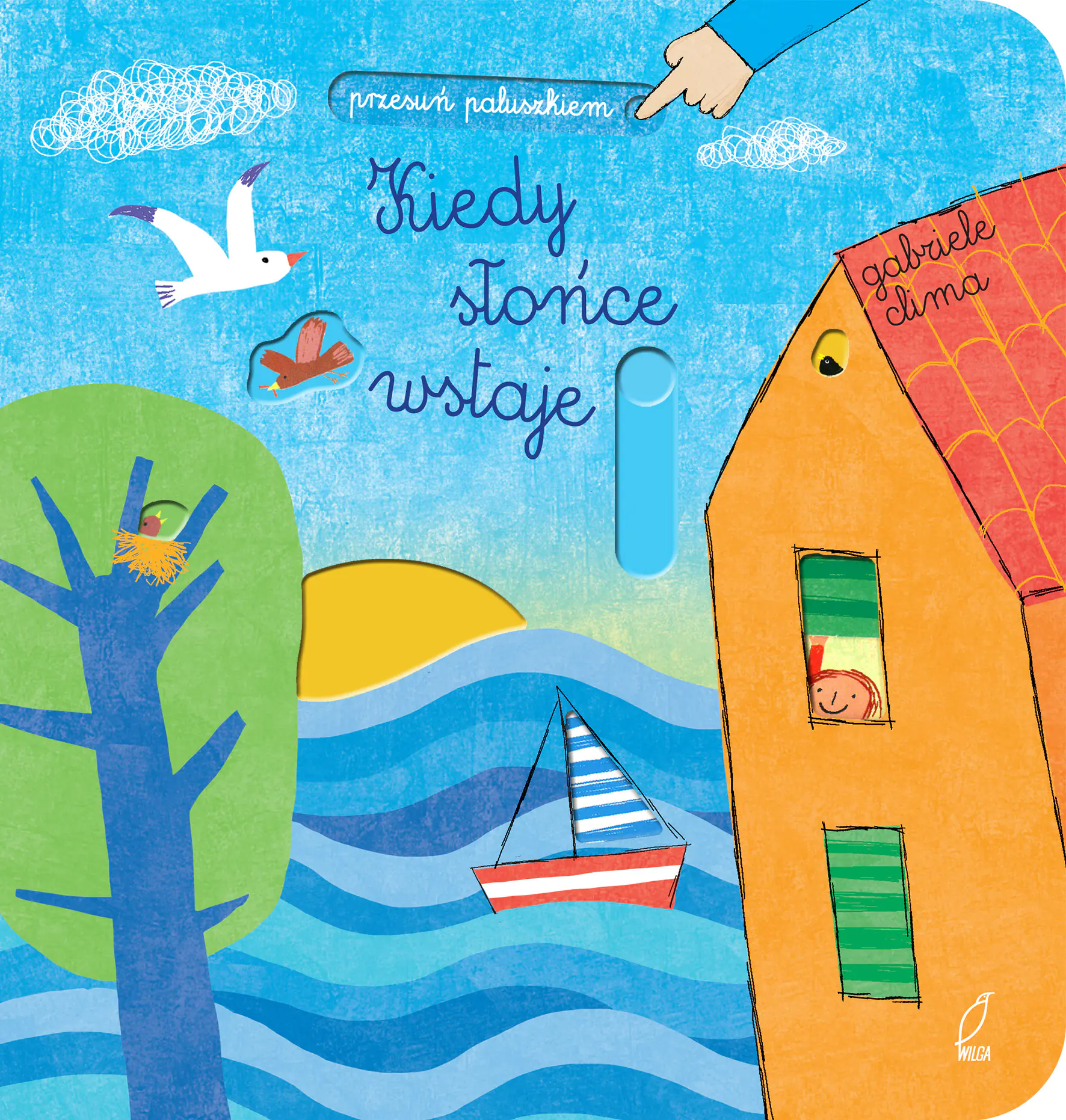 Książka - Przesuń paluszkiem. Kiedy słońce wstaje