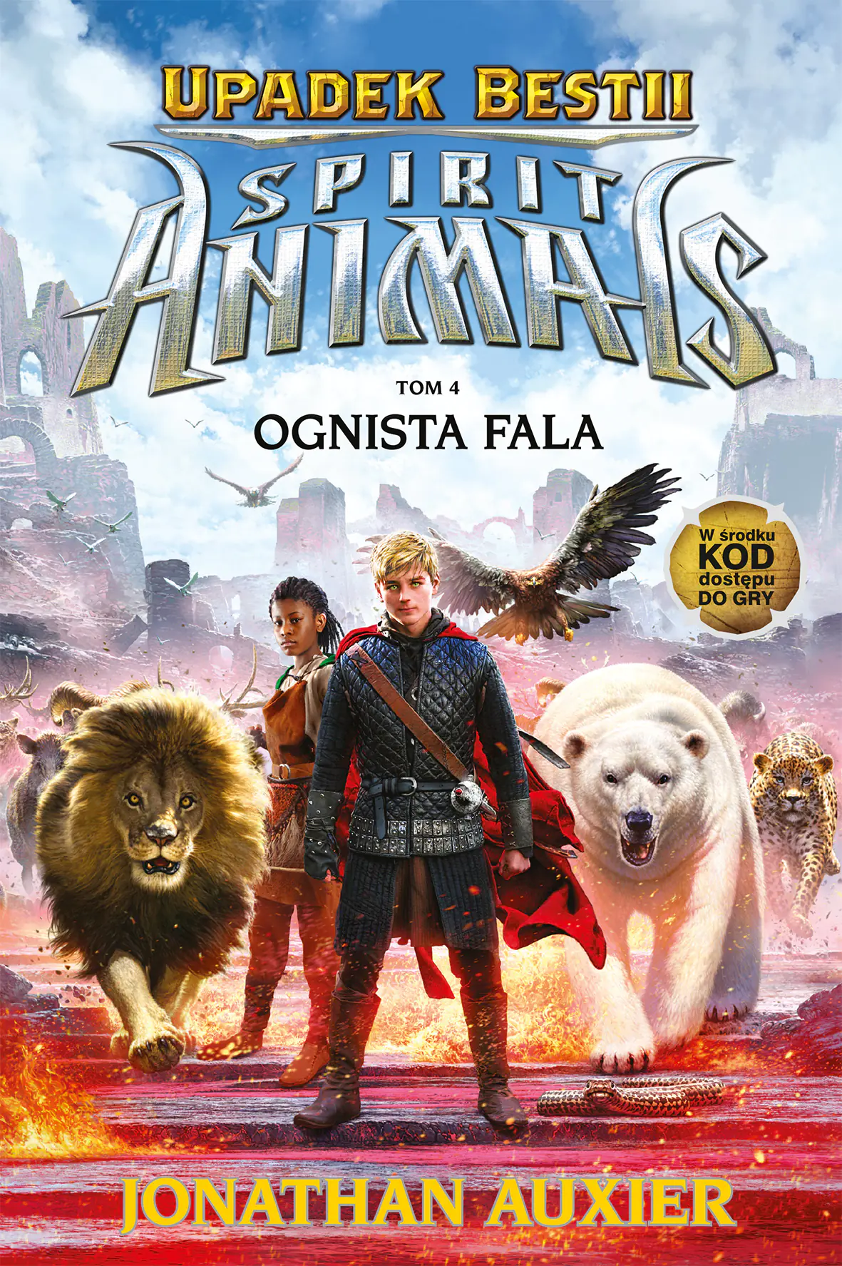 Książka - Upadek Bestii. Ognista fala. Spirit Animals. Tom 4