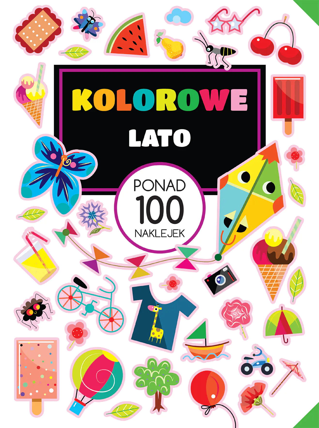 Książka - Kolorowe lato. Ponad 100 naklejek