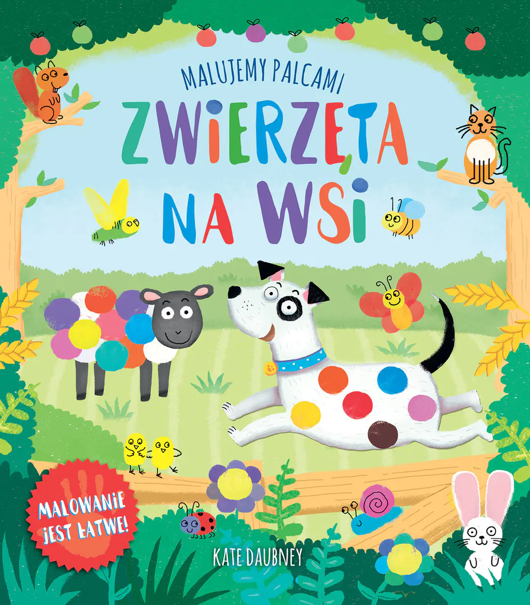 Książka - Malowanie palcami. Zwierzęta na wsi