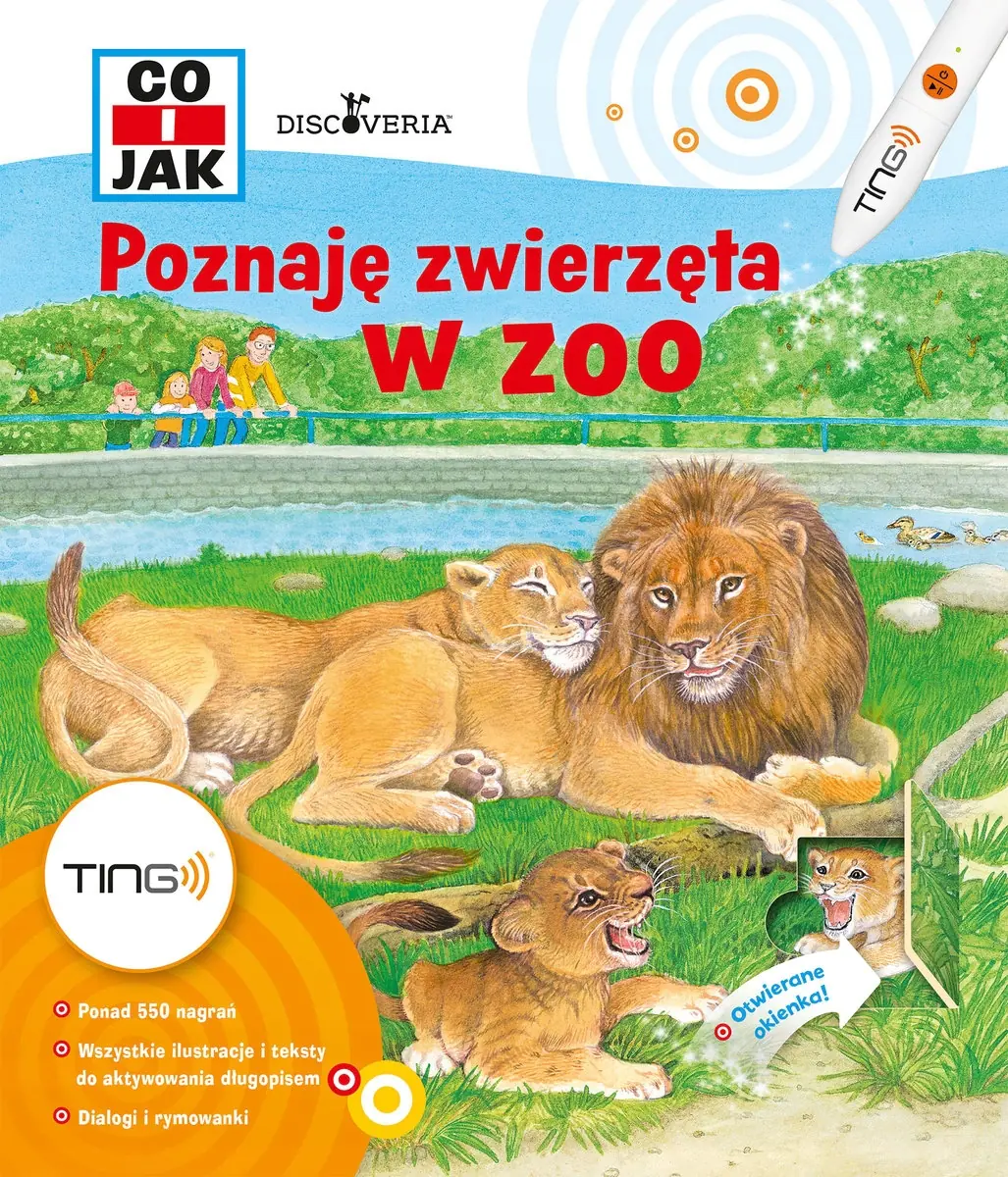 Książka - Ting. Poznaję zwierzęta w zoo